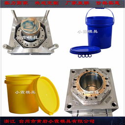 注塑模具廠家臺州塑膠模具 13升涂料桶塑料模具加工定制